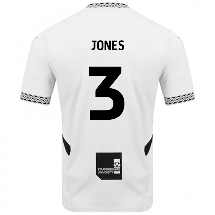 Hombre Camiseta Dan Jones #3 Blanco 1ª Equipación 2024/25 La Camisa Chile