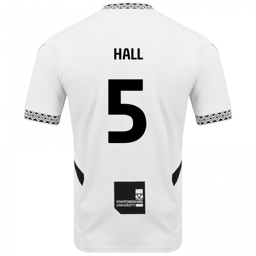 Hombre Camiseta Connor Hall #5 Blanco 1ª Equipación 2024/25 La Camisa Chile