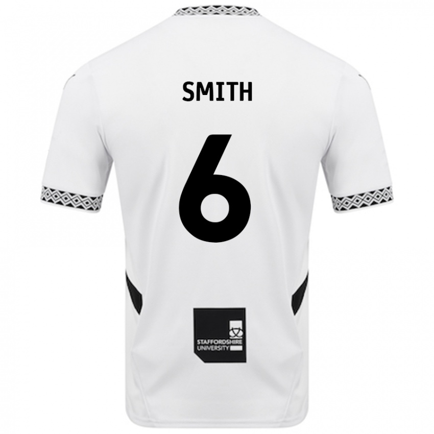 Hombre Camiseta Nathan Smith #6 Blanco 1ª Equipación 2024/25 La Camisa Chile