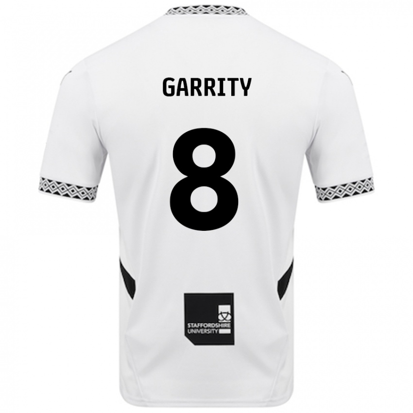 Hombre Camiseta Ben Garrity #8 Blanco 1ª Equipación 2024/25 La Camisa Chile