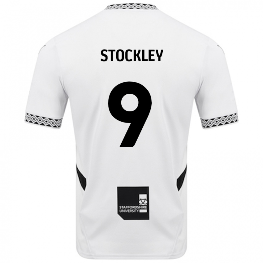 Hombre Camiseta Jayden Stockley #9 Blanco 1ª Equipación 2024/25 La Camisa Chile