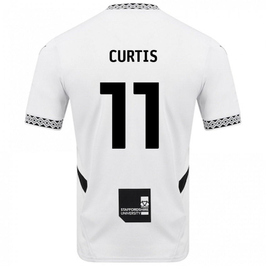 Hombre Camiseta Ronan Curtis #11 Blanco 1ª Equipación 2024/25 La Camisa Chile