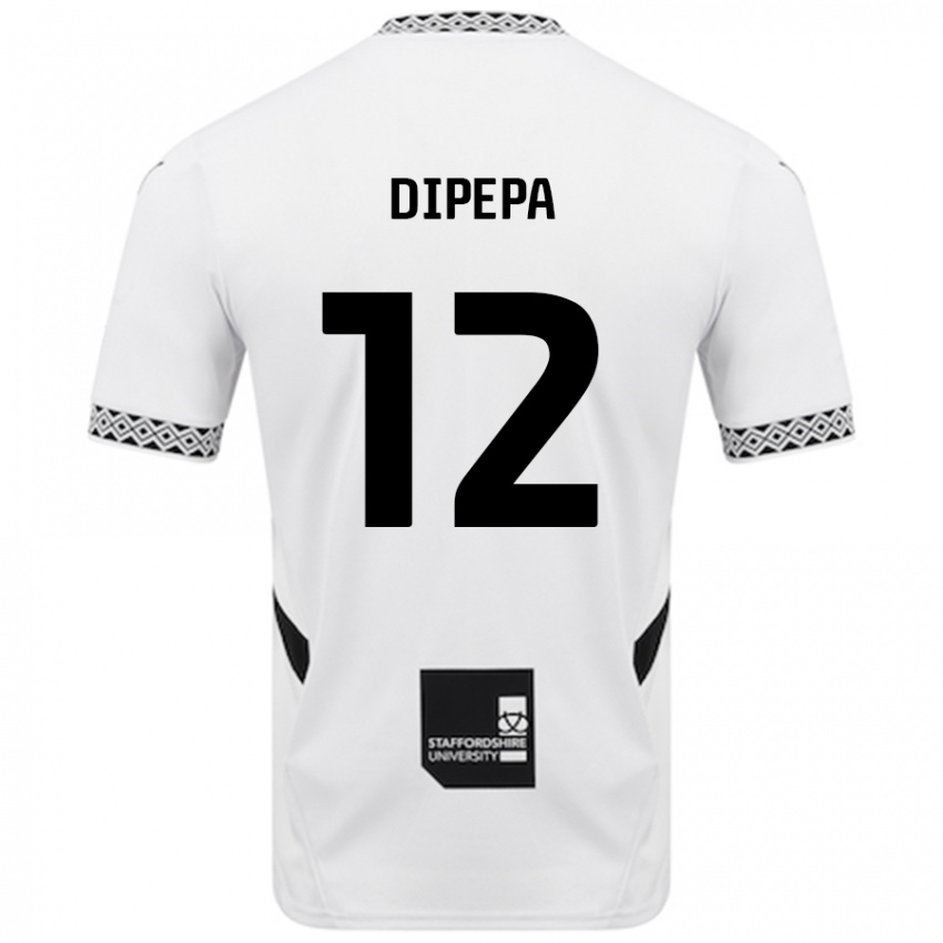 Hombre Camiseta Baylee Dipepa #12 Blanco 1ª Equipación 2024/25 La Camisa Chile