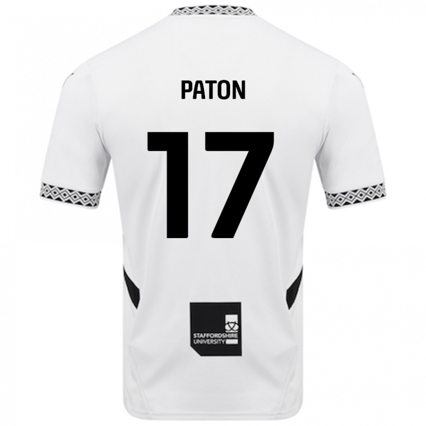 Hombre Camiseta Ruari Paton #17 Blanco 1ª Equipación 2024/25 La Camisa Chile