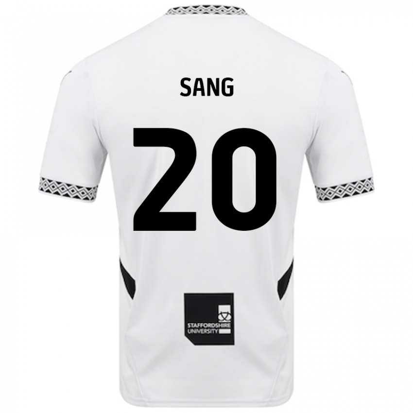 Hombre Camiseta Tom Sang #20 Blanco 1ª Equipación 2024/25 La Camisa Chile