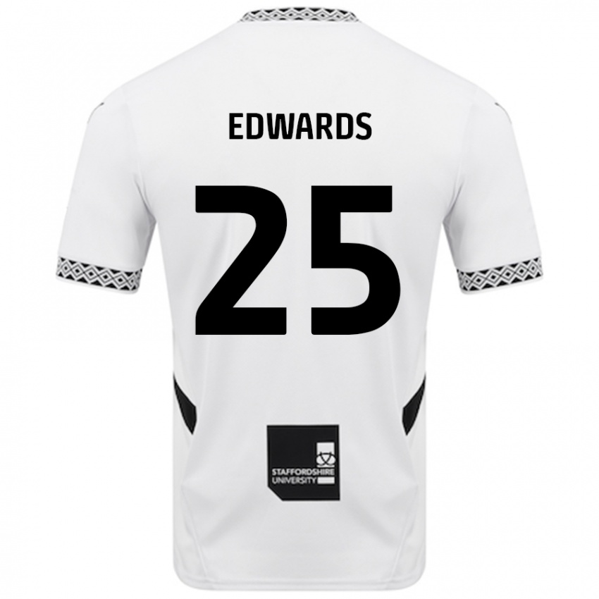 Hombre Camiseta Diamond Edwards #25 Blanco 1ª Equipación 2024/25 La Camisa Chile