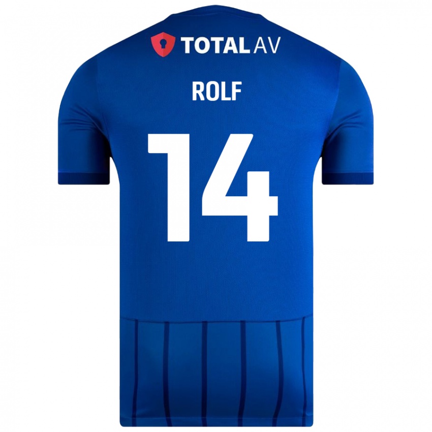 Hombre Camiseta Annie Rolf #14 Azul 1ª Equipación 2024/25 La Camisa Chile