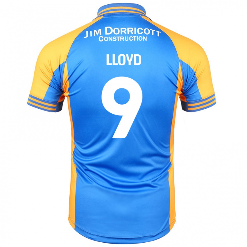 Hombre Camiseta George Lloyd #9 Azul Ámbar 1ª Equipación 2024/25 La Camisa Chile