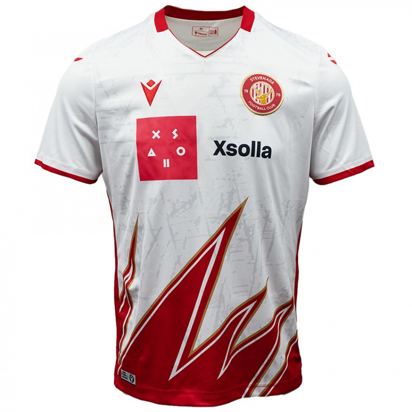 Hombre Camiseta Aaron Pressley #20 Blanco Rojo 1ª Equipación 2024/25 La Camisa Chile