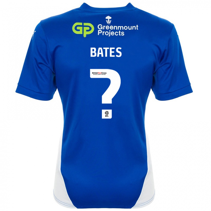 Hombre Camiseta Jack Bates #0 Azul Blanco 1ª Equipación 2024/25 La Camisa Chile