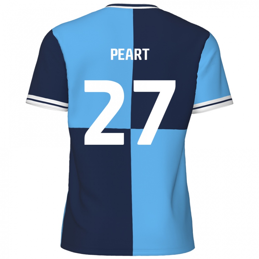 Hombre Camiseta Brody Peart #27 Azul Cielo Azul Oscuro 1ª Equipación 2024/25 La Camisa Chile