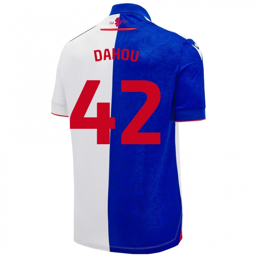 Hombre Camiseta Jemima Dahou #42 Azul Cielo Blanco 1ª Equipación 2024/25 La Camisa Chile