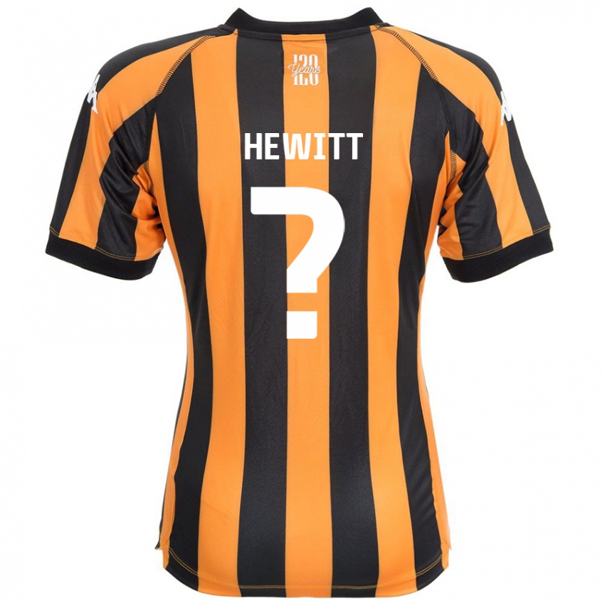 Hombre Camiseta Stan Hewitt #0 Negro Ámbar 1ª Equipación 2024/25 La Camisa Chile