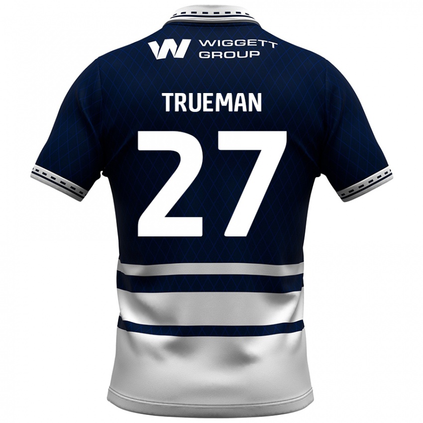 Hombre Camiseta Connal Trueman #27 Azul Marino Blanco 1ª Equipación 2024/25 La Camisa Chile