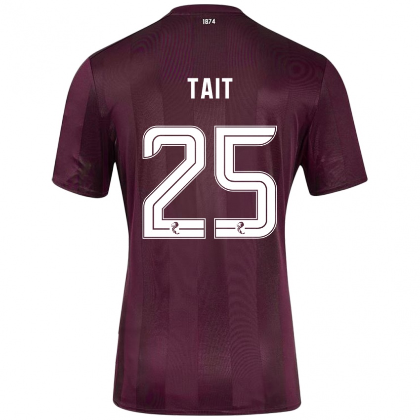 Hombre Camiseta Macaulay Tait #25 Borgoña 1ª Equipación 2024/25 La Camisa Chile