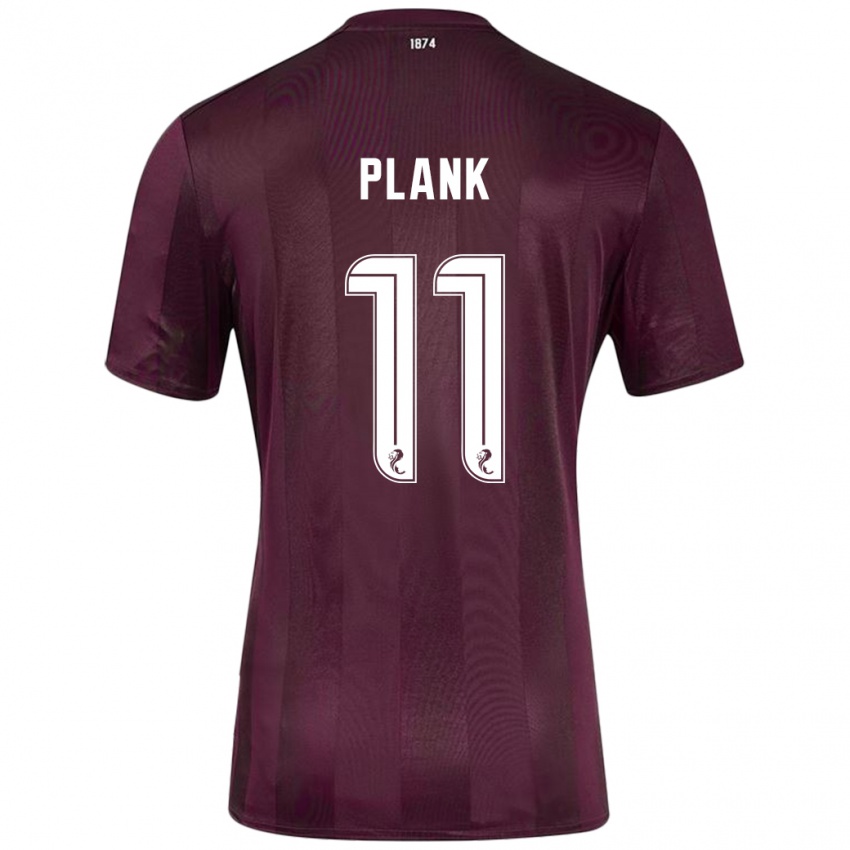 Hombre Camiseta Dom Plank #11 Borgoña 1ª Equipación 2024/25 La Camisa Chile