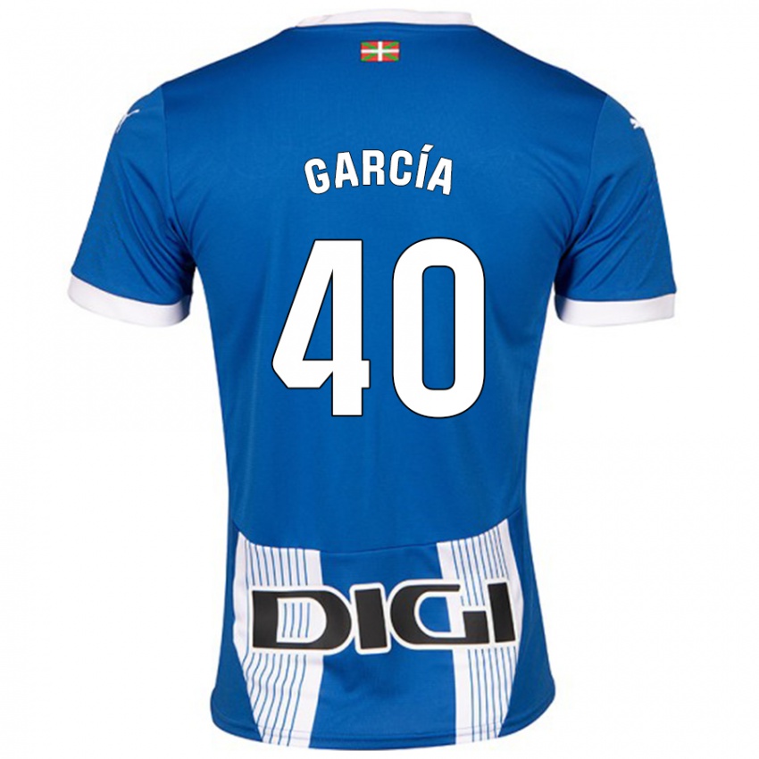 Hombre Camiseta Álvaro García #40 Azul 1ª Equipación 2024/25 La Camisa Chile