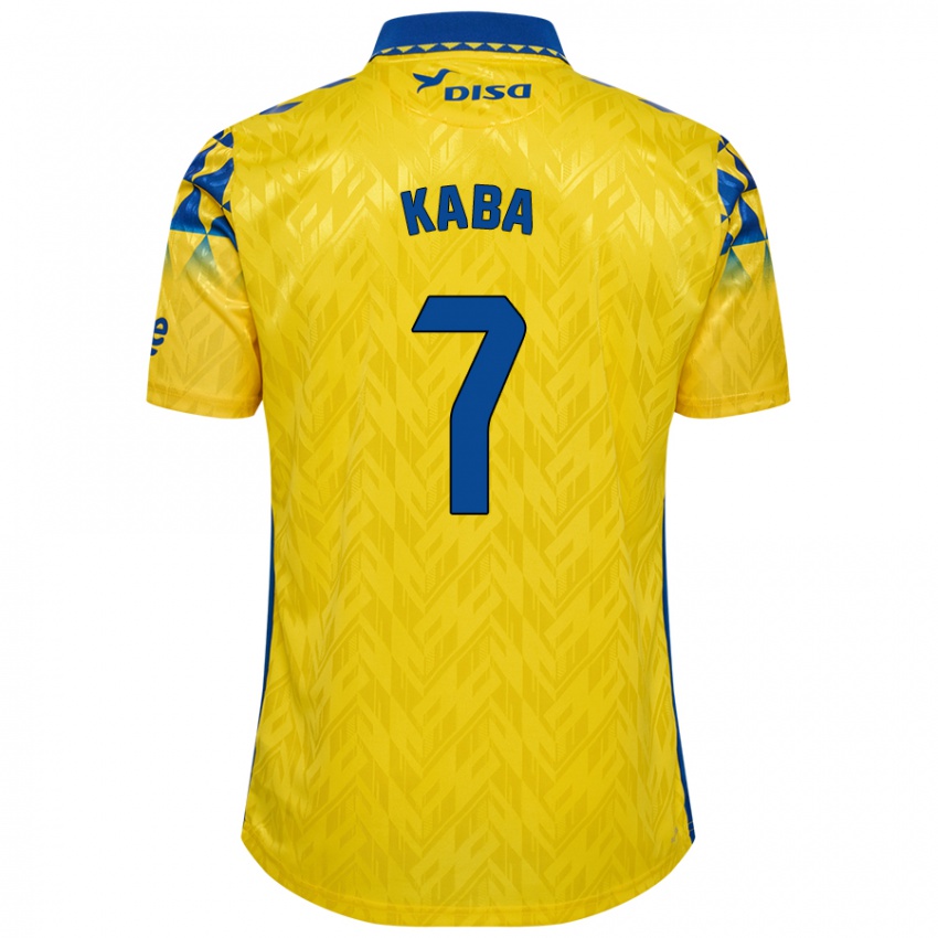 Hombre Camiseta Sory Kaba #7 Amarillo Azul 1ª Equipación 2024/25 La Camisa Chile