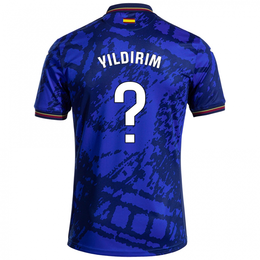 Hombre Camiseta Bertuğ Yıldırım #0 Azul Más Oscuro 1ª Equipación 2024/25 La Camisa Chile