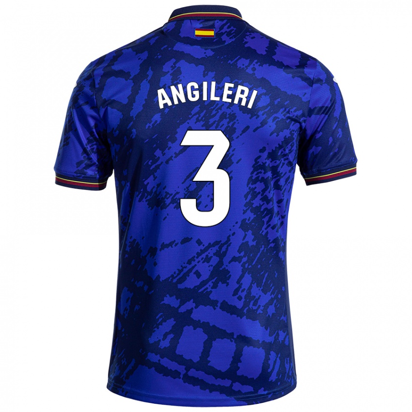 Hombre Camiseta Fabrizio Angileri #3 Azul Más Oscuro 1ª Equipación 2024/25 La Camisa Chile