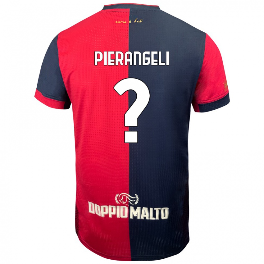 Hombre Camiseta Luis Pierangeli #0 Rojo Azul Más Oscuro 1ª Equipación 2024/25 La Camisa Chile