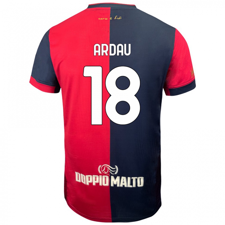 Hombre Camiseta Samuel Ardau #18 Rojo Azul Más Oscuro 1ª Equipación 2024/25 La Camisa Chile