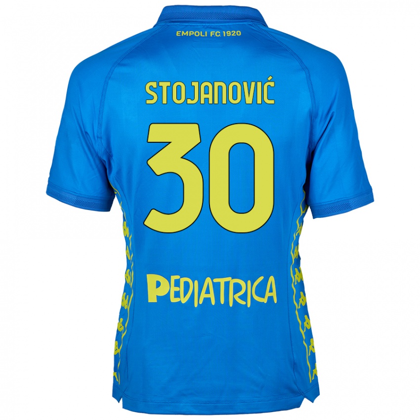 Hombre Camiseta Petar Stojanović #30 Azul 1ª Equipación 2024/25 La Camisa Chile