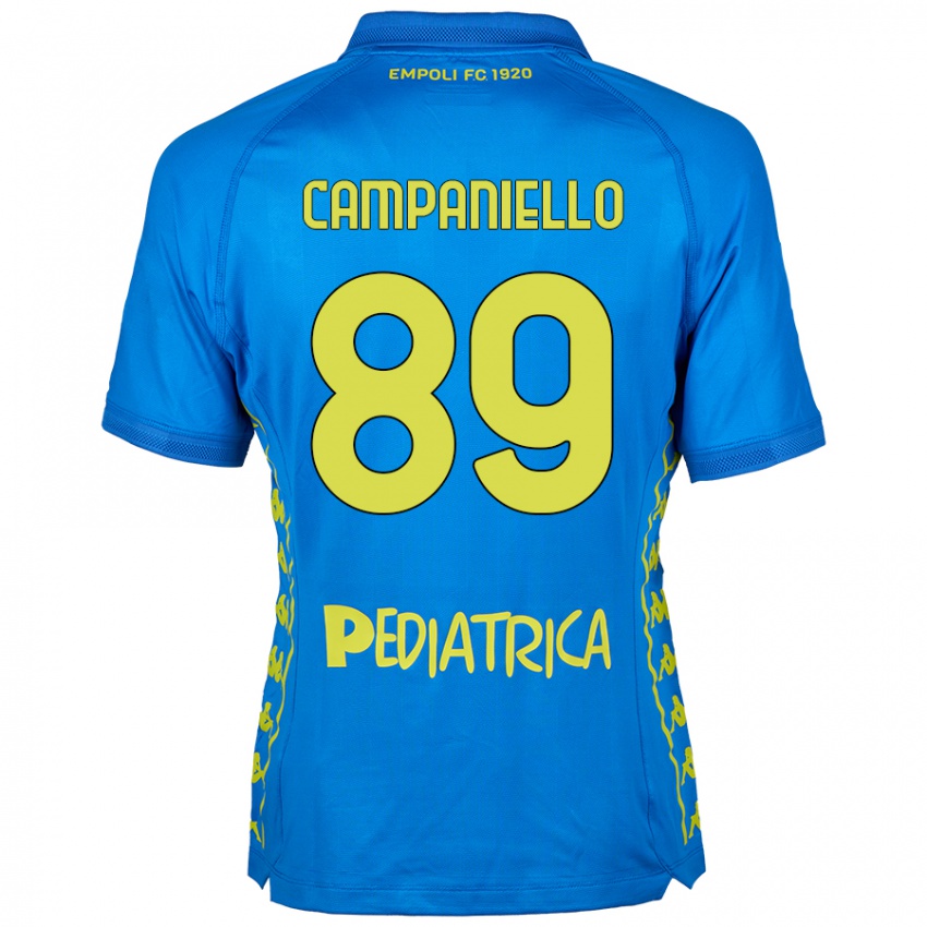 Hombre Camiseta Thomas Campaniello #89 Azul 1ª Equipación 2024/25 La Camisa Chile