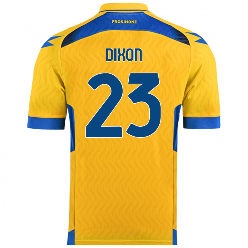 Hombre Camiseta Damar Dixon #23 Amarillo 1ª Equipación 2024/25 La Camisa Chile