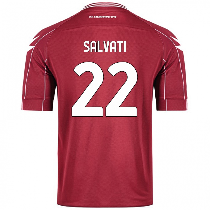 Hombre Camiseta Gregorio Salvati #22 Borgoña 1ª Equipación 2024/25 La Camisa Chile