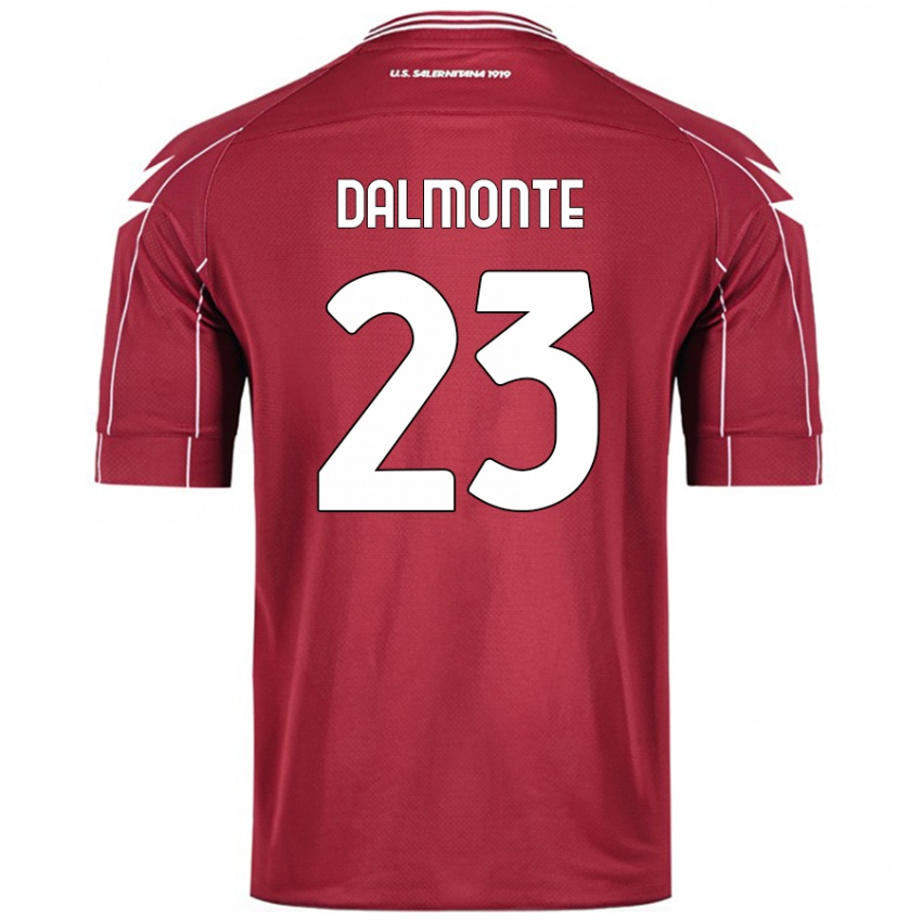 Hombre Camiseta Nicola Dalmonte #23 Borgoña 1ª Equipación 2024/25 La Camisa Chile