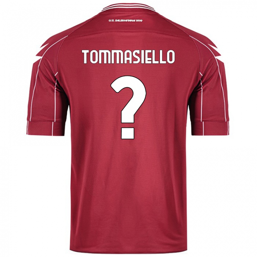 Hombre Camiseta Francesco Tommasiello #0 Borgoña 1ª Equipación 2024/25 La Camisa Chile