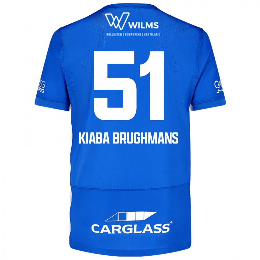 Hombre Camiseta Lucca Kiaba Brughmans #51 Azul 1ª Equipación 2024/25 La Camisa Chile