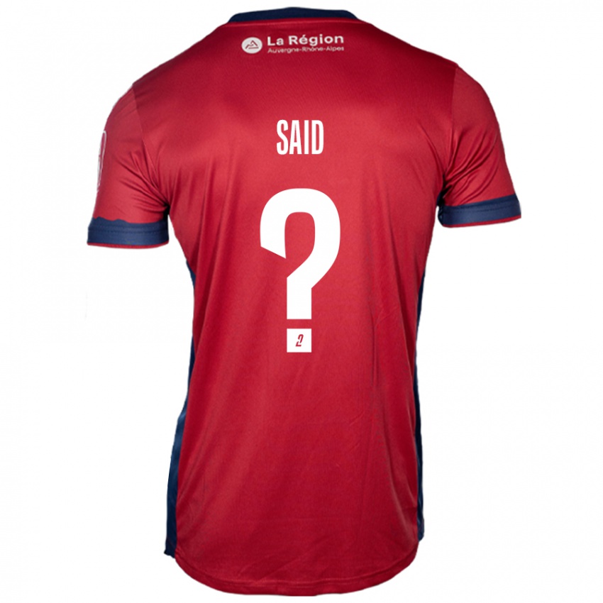 Hombre Camiseta Amine Saïd #0 Borgoña Claro 1ª Equipación 2024/25 La Camisa Chile