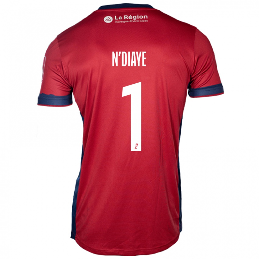 Hombre Camiseta Massamba N'diaye #1 Borgoña Claro 1ª Equipación 2024/25 La Camisa Chile