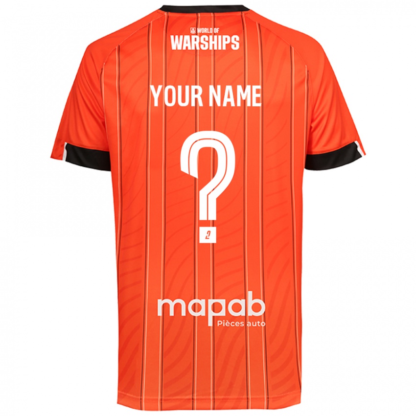 Hombre Camiseta Su Nombre #0 Naranja 1ª Equipación 2024/25 La Camisa Chile