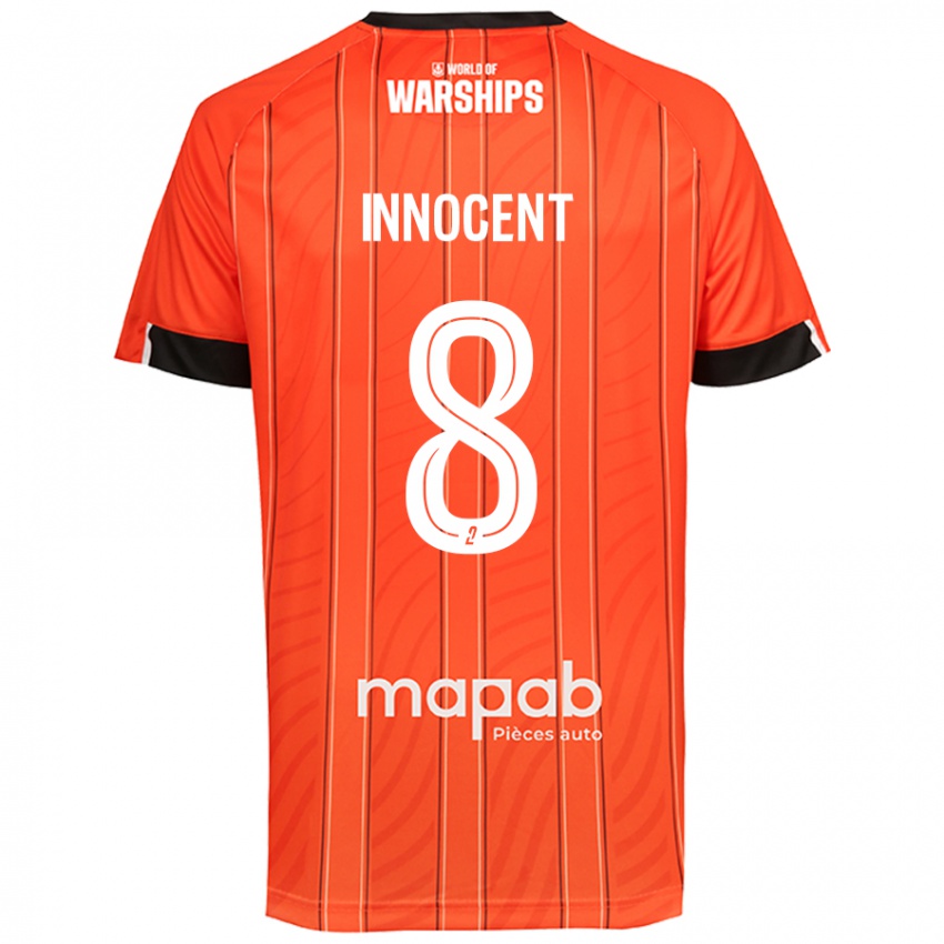 Hombre Camiseta Bonke Innocent #8 Naranja 1ª Equipación 2024/25 La Camisa Chile