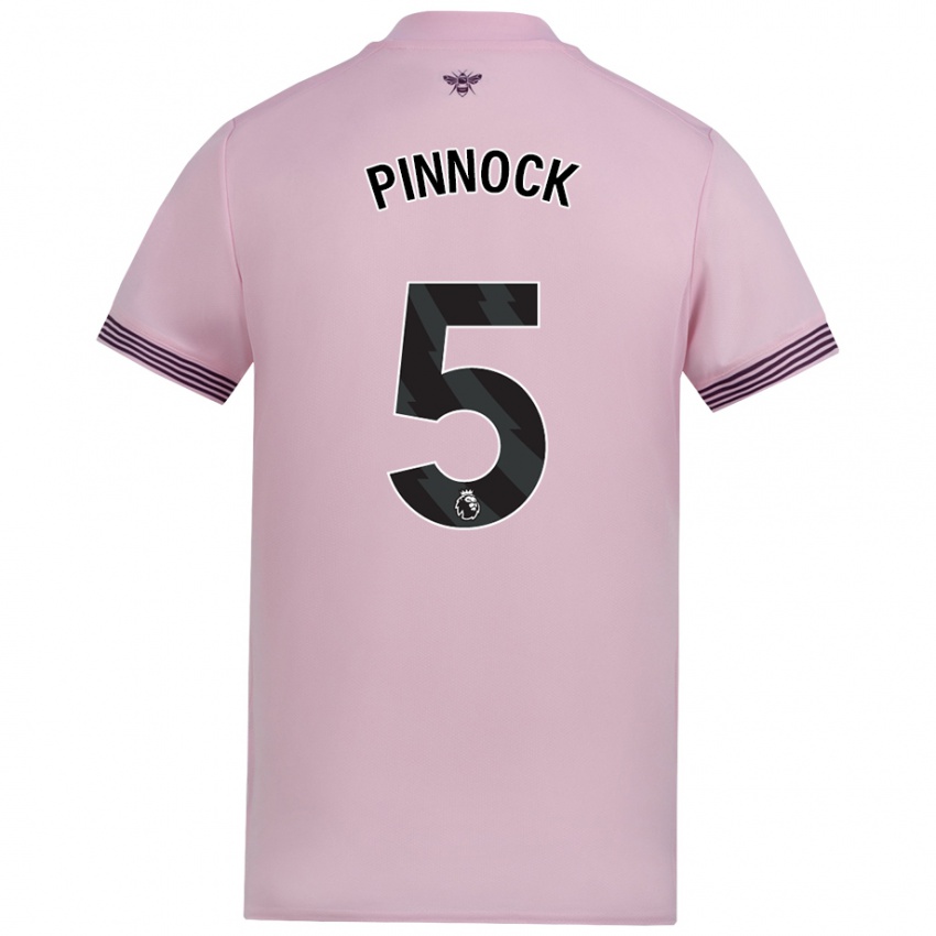 Hombre Camiseta Ethan Pinnock #5 Rosa 2ª Equipación 2024/25 La Camisa Chile