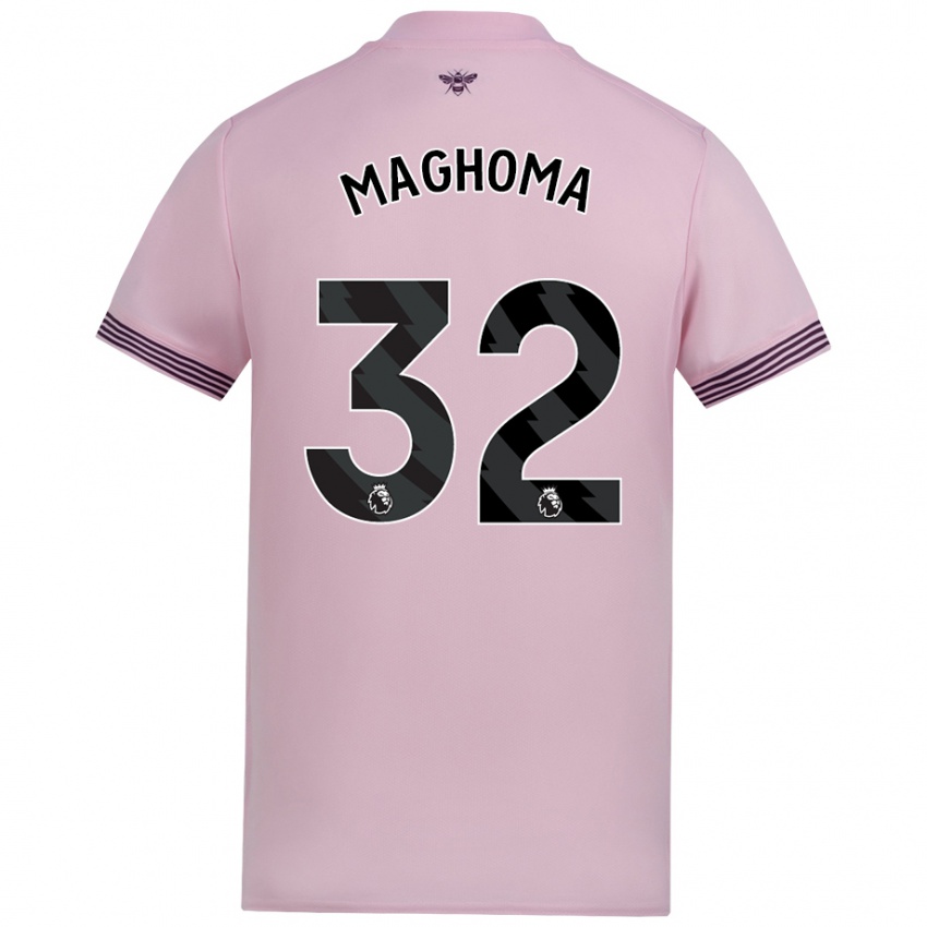 Hombre Camiseta Paris Maghoma #32 Rosa 2ª Equipación 2024/25 La Camisa Chile