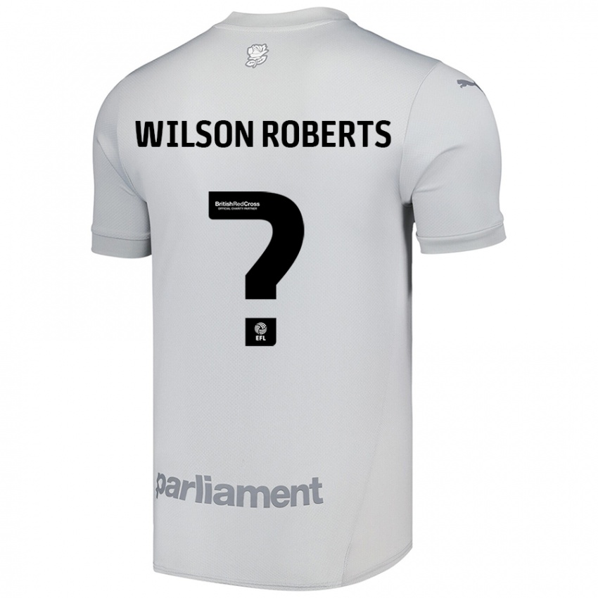 Hombre Camiseta Georgina Wilson-Roberts #0 Gris Plata 2ª Equipación 2024/25 La Camisa Chile