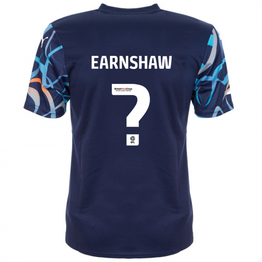 Hombre Camiseta Alice Earnshaw #0 Azul Marino 2ª Equipación 2024/25 La Camisa Chile