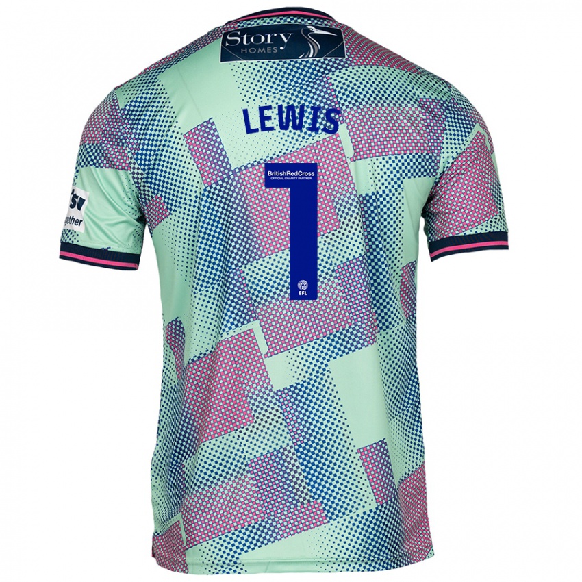 Hombre Camiseta Harry Lewis #1 Verde 2ª Equipación 2024/25 La Camisa Chile