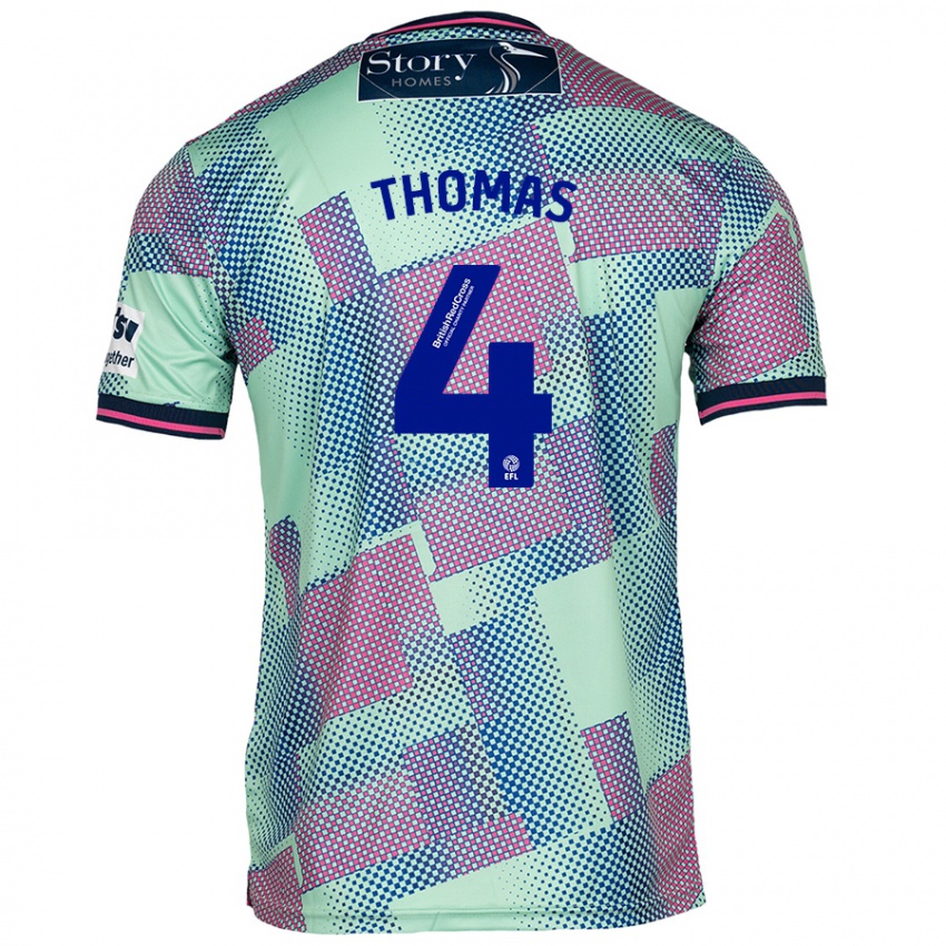 Hombre Camiseta Terell Thomas #4 Verde 2ª Equipación 2024/25 La Camisa Chile