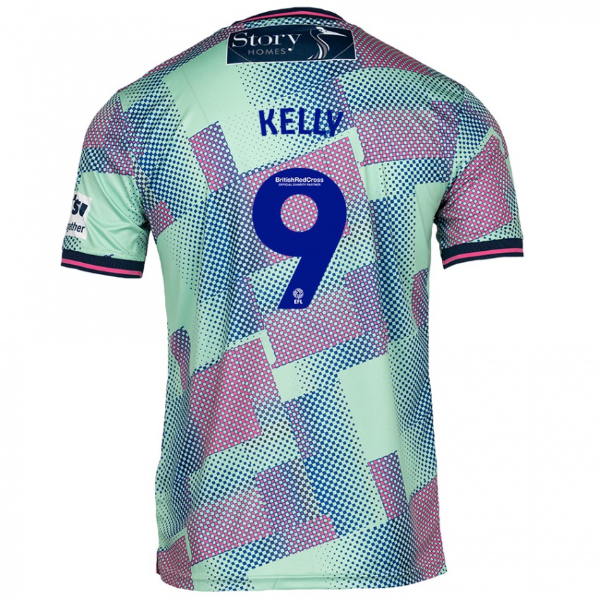 Hombre Camiseta Georgie Kelly #9 Verde 2ª Equipación 2024/25 La Camisa Chile