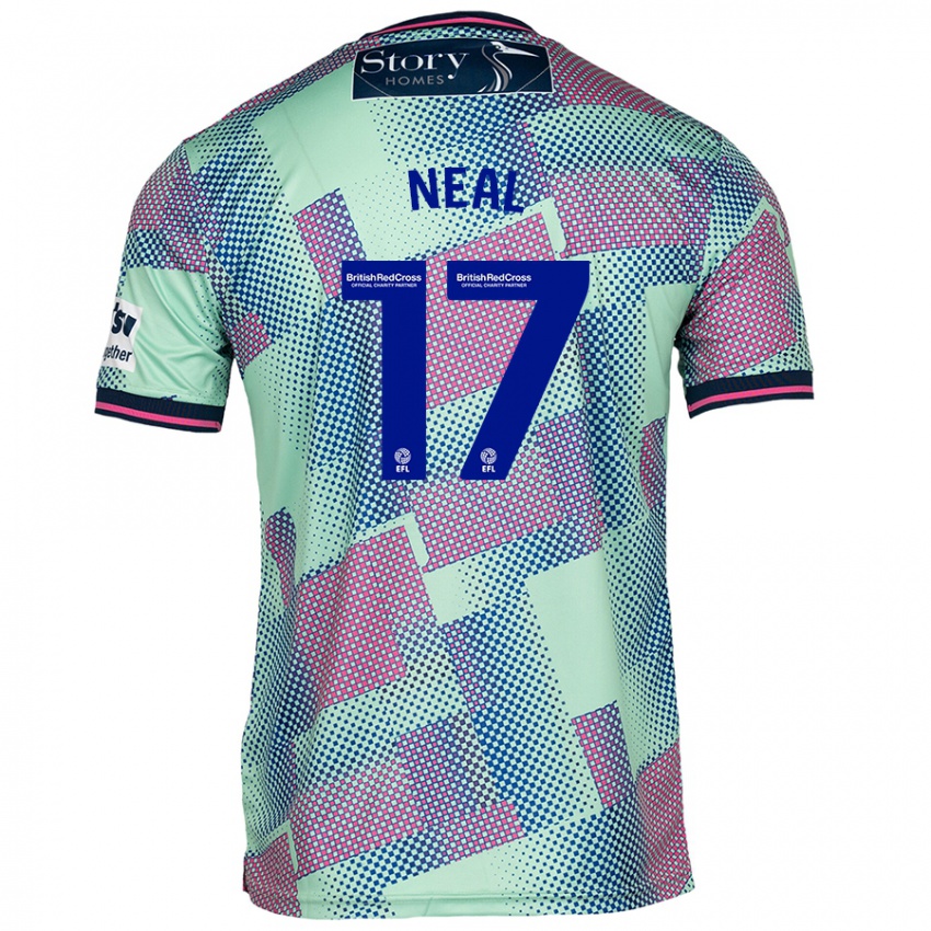 Hombre Camiseta Harrison Neal #17 Verde 2ª Equipación 2024/25 La Camisa Chile