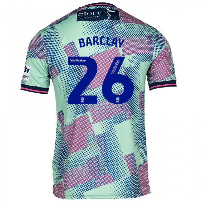 Hombre Camiseta Ben Barclay #26 Verde 2ª Equipación 2024/25 La Camisa Chile