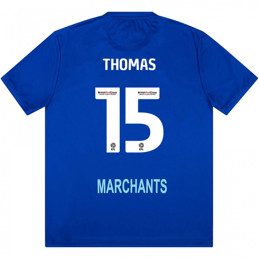 Hombre Camiseta Jordan Thomas #15 Verde 2ª Equipación 2024/25 La Camisa Chile