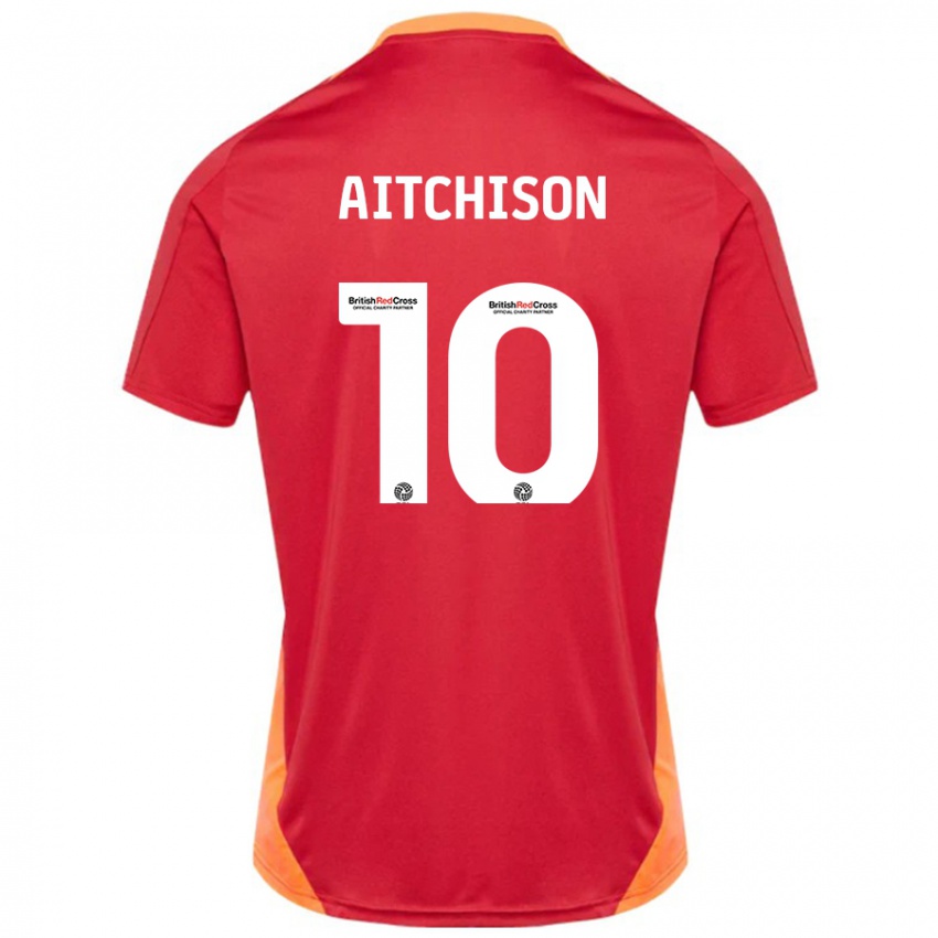 Hombre Camiseta Jack Aitchison #10 Azul Blanquecino 2ª Equipación 2024/25 La Camisa Chile