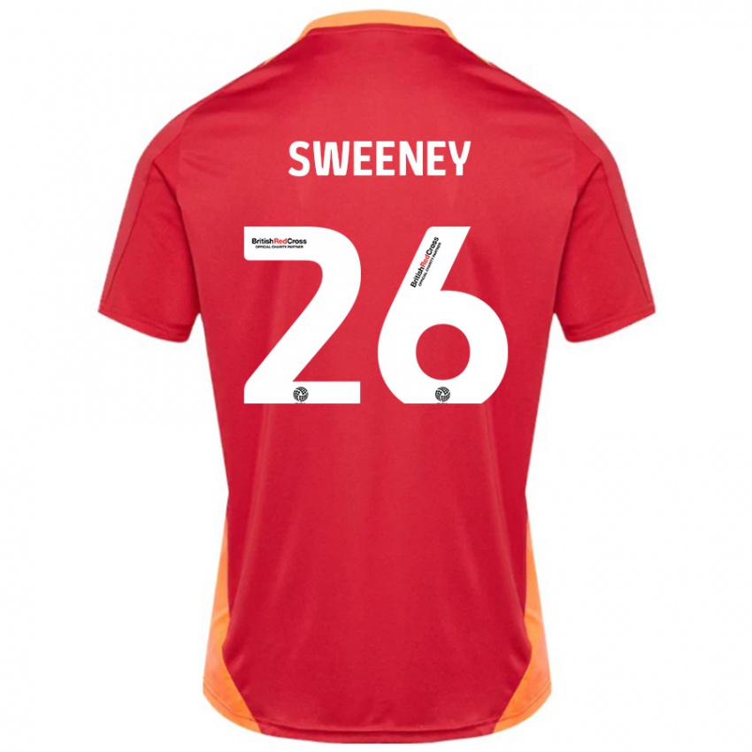 Hombre Camiseta Pierce Sweeney #26 Azul Blanquecino 2ª Equipación 2024/25 La Camisa Chile