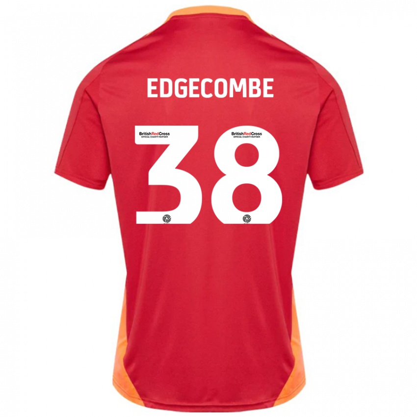 Hombre Camiseta Max Edgecombe #38 Azul Blanquecino 2ª Equipación 2024/25 La Camisa Chile